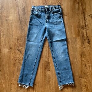 Kensie The Allie High Rise Straight Leg Jeans